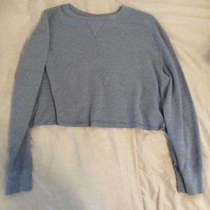 Blue Cropped Long Sleeve